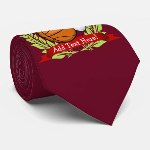Christmas Style Basketball Tie