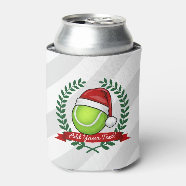 Christmas Style Tennis Ball Can Cooler (Can Front)