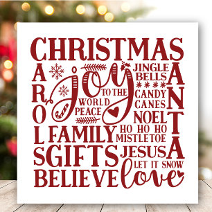 Christmas Subway Art   Fun Holiday Card