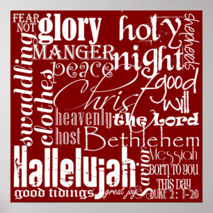 Christmas Subway Art Poster