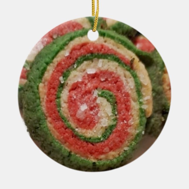 Christmas Sugar Cookie Ceramic Tree Decoration (Front)