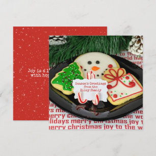 Christmas Sugar Cookie Plate  Holiday Card