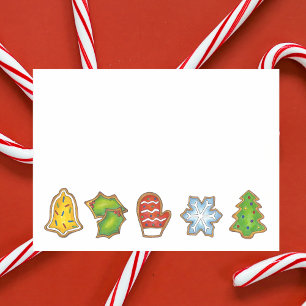 Christmas Sugar Cookies Holiday Bell Mitten Tree Post-it Notes