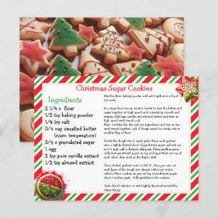Christmas Sugar Cookies Recipe Card