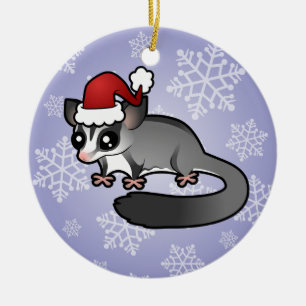 Christmas Sugar Glider Ceramic Tree Decoration