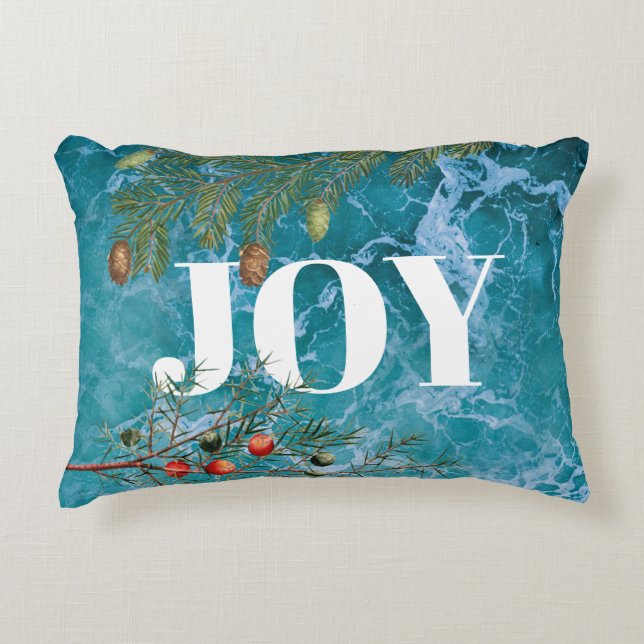 Christmas Summer Ocean Beach Joy  Decorative Cushion (Front)