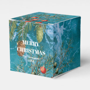 Christmas Summer Ocean Beach Merry Christmas Favour Box