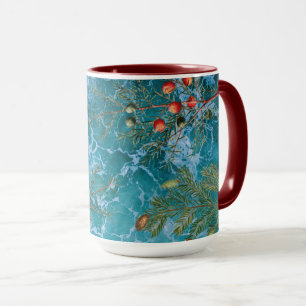 Christmas Summer Ocean Beach  Mug
