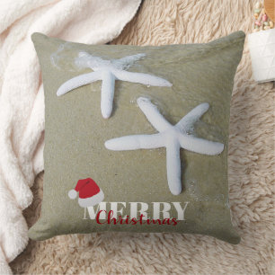 Christmas Summer Starfish Beach Cushion