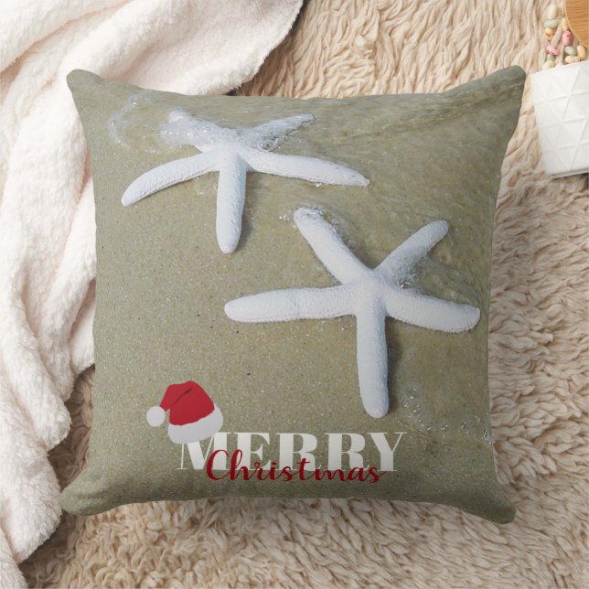 Christmas Summer Starfish Beach Cushion (Blanket)