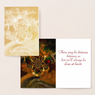 "Christmas Sun Catcher" Standard Foil Card