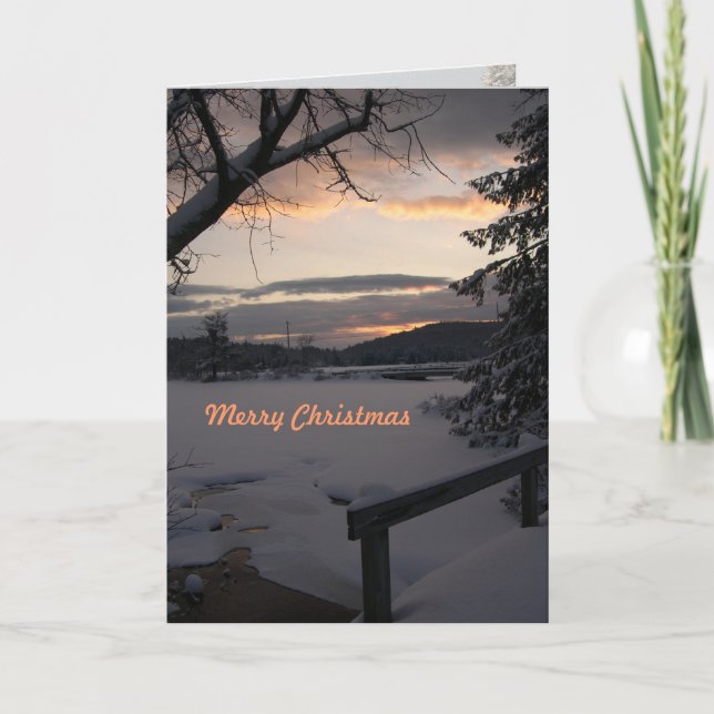Christmas Sunrise Custom Cards (Front)