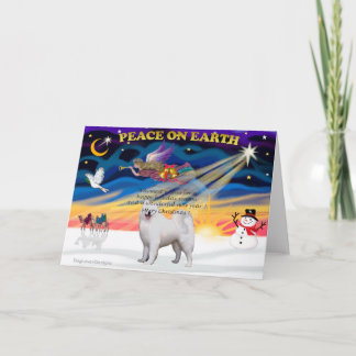 Christmas Sunrise - Samoyed Holiday Card