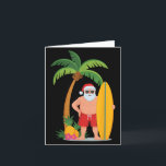 Christmas Surf Santa Beach Ne Vacation Surfing  Card<br><div class="desc">Christmas Surf Santa Beach Ne Vacation Surfing</div>