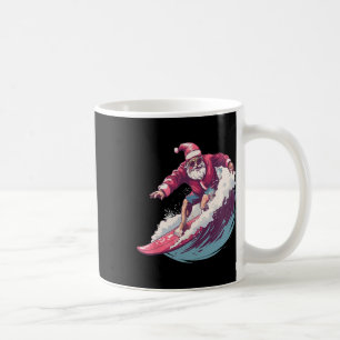 Christmas Surfing Santa Surfboarder Surf Lover Xma Coffee Mug