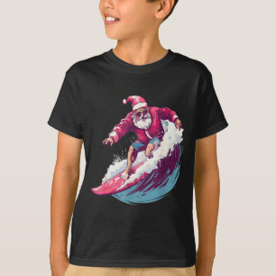 Christmas Surfing Santa Surfboarder Surf Lover Xma T-Shirt
