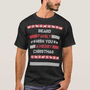 Christmas Surname Xmas Santa Beard Family Classic  T-Shirt