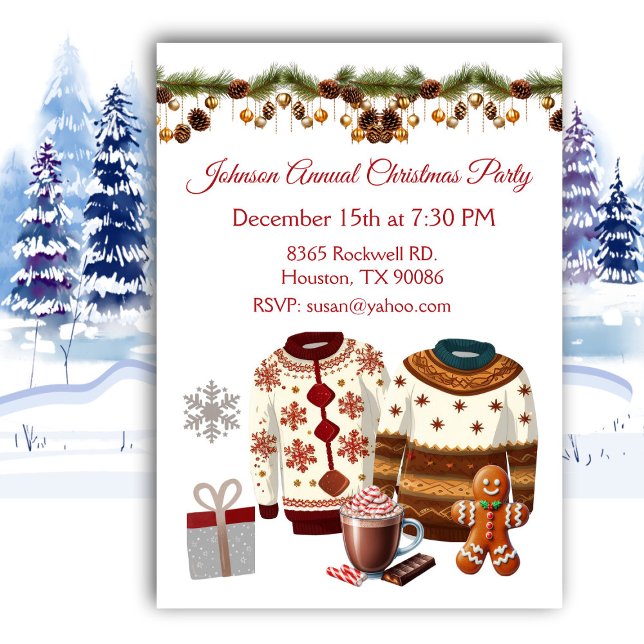  Christmas Sweater Annual Party Invitation (Creator Uploaded)