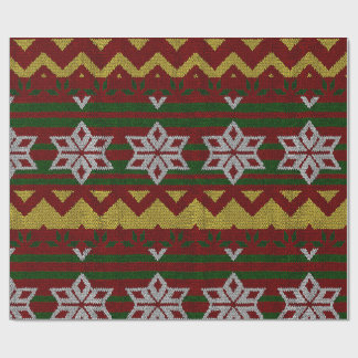 Christmas Sweater Design Wrapping Paper