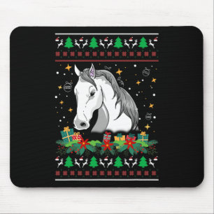 Christmas Sweater Horse Snowman Manger Ornaments Mouse Mat