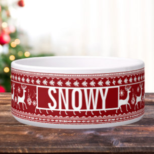 Christmas Sweater Inspired Pet Bowl