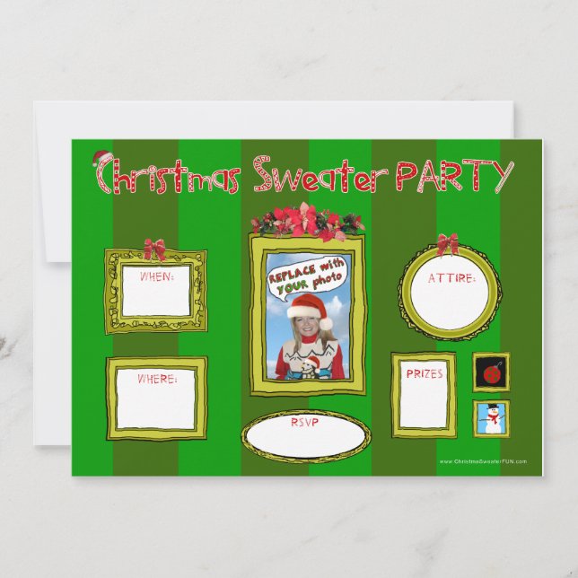 Christmas Sweater Party Invitation_template1 Invitation (Front)
