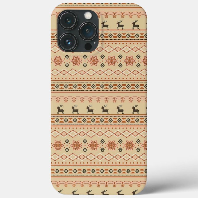 Christmas Sweater Reindeer Pattern Case-Mate iPhone Case (Back)