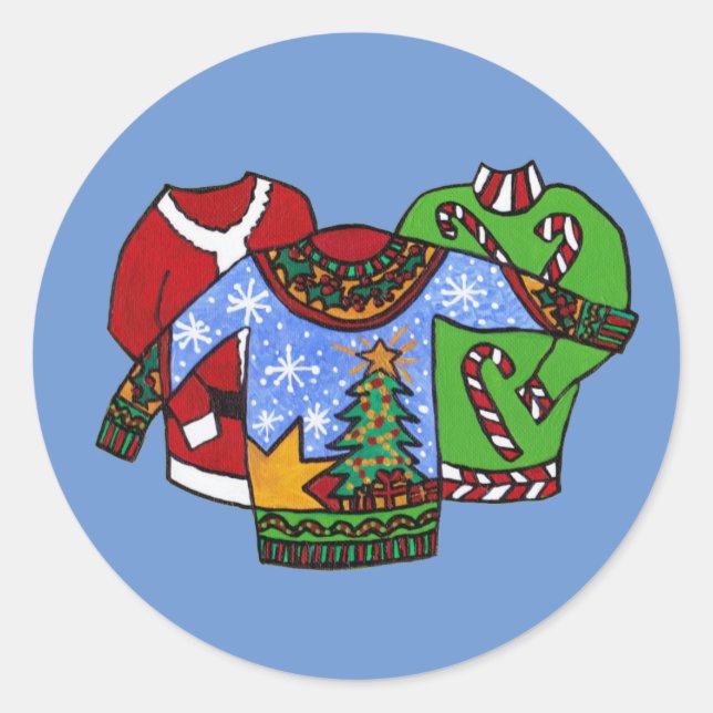 Christmas Sweater Stickers (Front)