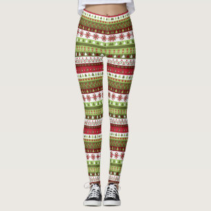 Christmas Sweater Style Leggings Leggings