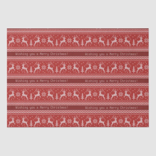 Christmas Sweater Tissue Paper (Front)