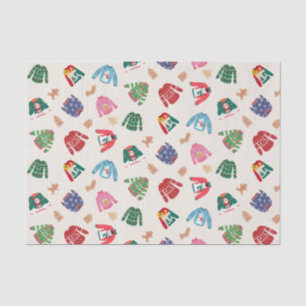Christmas Sweaters and Gingerbread Cookies Tissue Paper