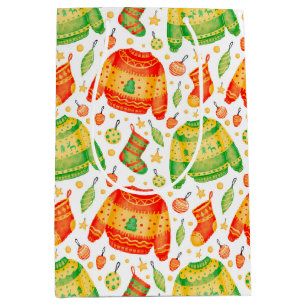 Christmas Sweaters and Stockings Gift Bag