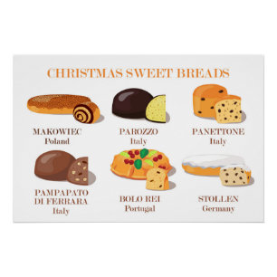 Christmas Sweet Breads Poster 