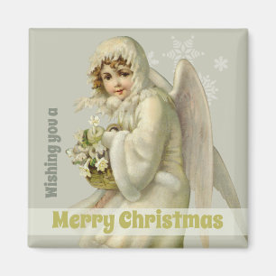 Christmas Sweet Victorian snow angel CC1190 Magnet