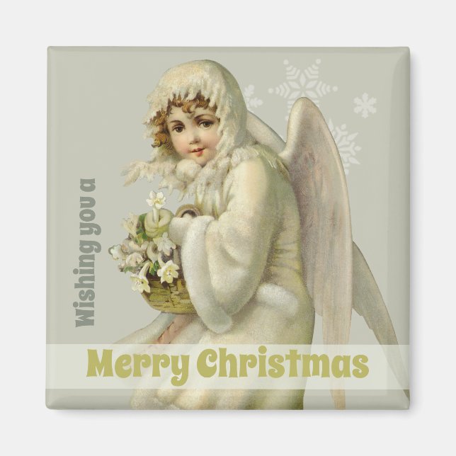 Christmas Sweet Victorian snow angel CC1190 Magnet (Front)