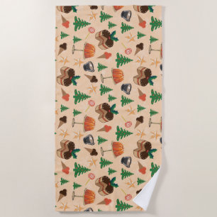 Christmas sweets beach towel