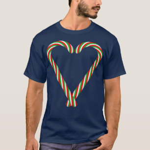 Christmas Sweets Candy Canes Heart414 T-Shirt