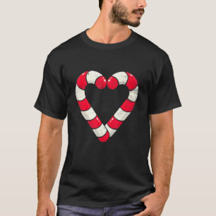 Christmas Sweets Candy Canes Heart Xmas Holidays S T-Shirt