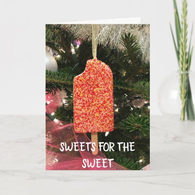 **CHRISTMAS SWEETS FOR MY SWEET** HOLIDAY CARD (Front)