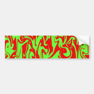 Christmas Swirl Bumper Sticker