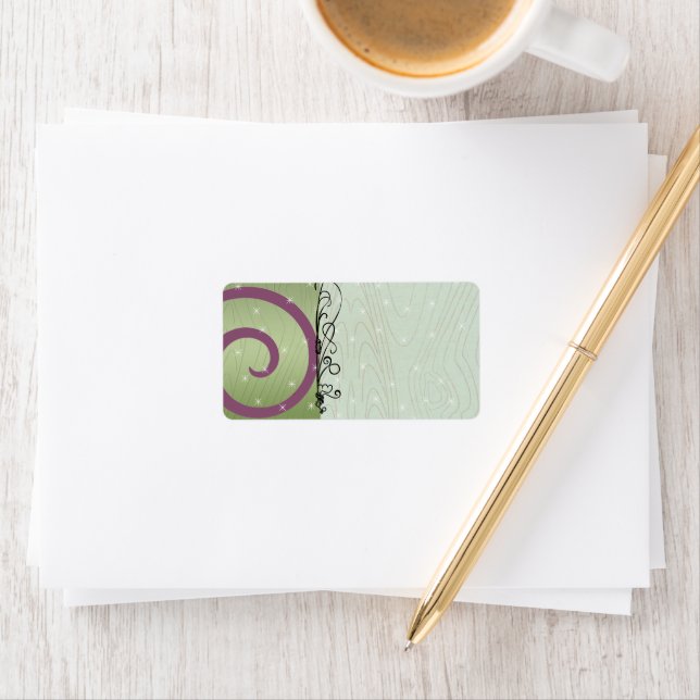 Christmas Swirls Return Address Labels - (Insitu)