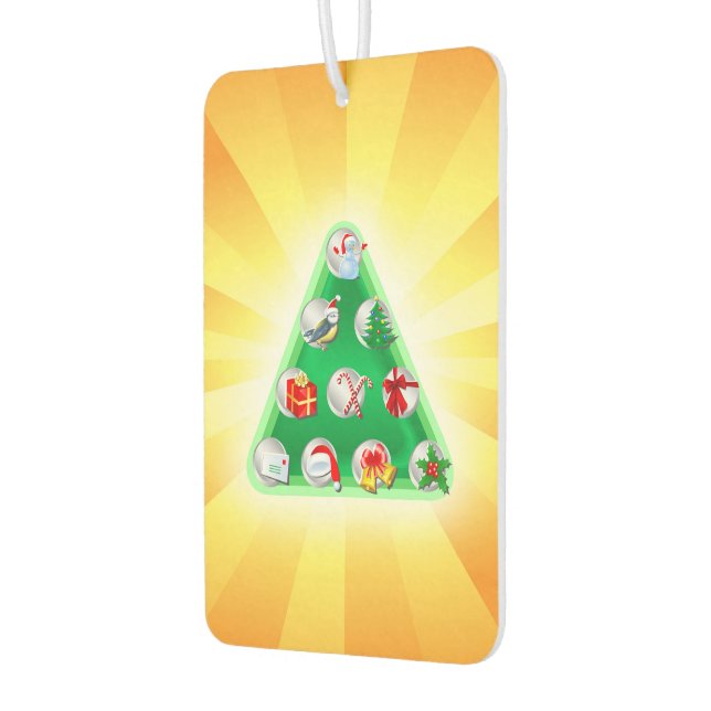 Christmas Symbols Car Air Freshener (Left)