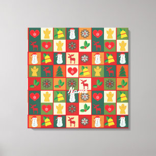 Christmas Symbols Medley Art Thunder_Cove  Canvas Print