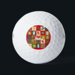 Christmas Symbols Medley Art Thunder_Cove Golf Balls<br><div class="desc">Show your enthusiasm for the winter holiday season with this fun mix of classic Christmas items such as angels,  snowmen,  reindeers,  Christmas trees,  snowflakes and holly,  customise with your own greeting,  name,  message,  etc</div>