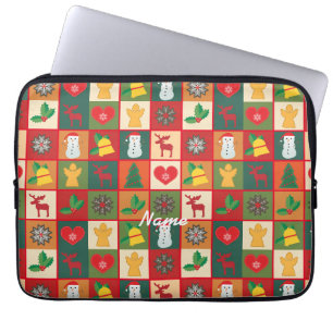 Christmas Symbols Medley Art Thunder_Cove  Laptop Sleeve