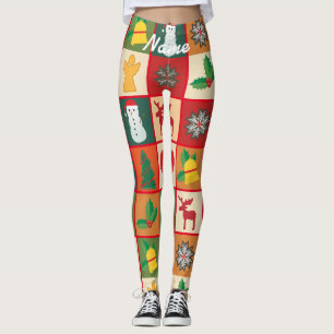Christmas Symbols Medley Art Thunder_Cove  Leggings