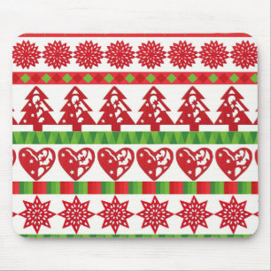 Christmas symbols mouse mat