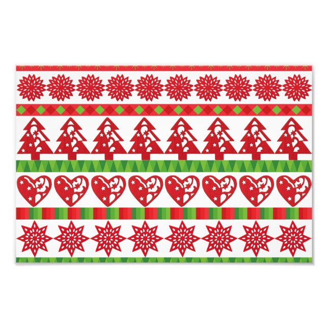 Christmas symbols photo print (Front)