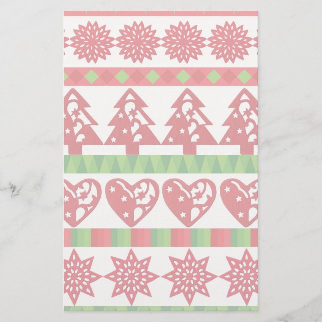 Christmas symbols stationery (Front)