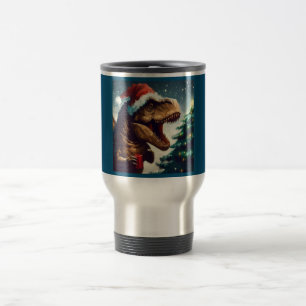 Christmas T-Rex 1 Travel Mug